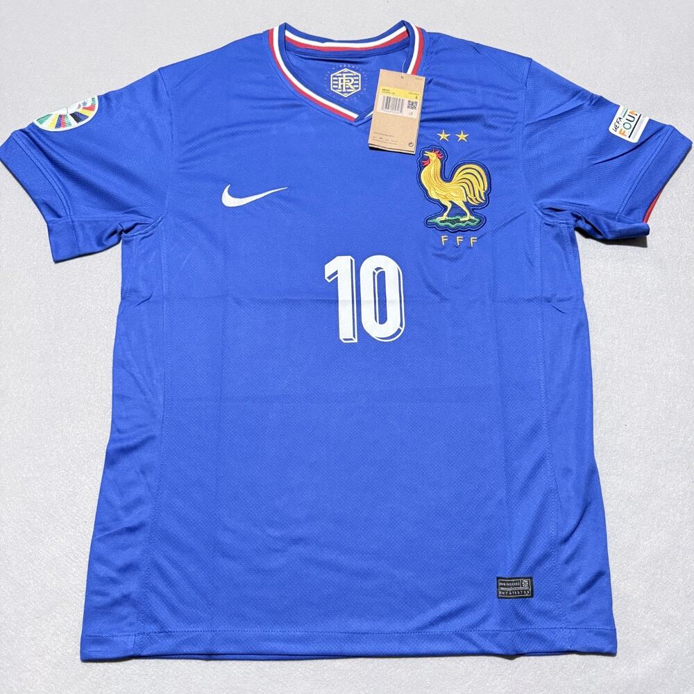 Kylian Mbappe #10 France Home Jersey Nike Blue World Cup Soccer Small New